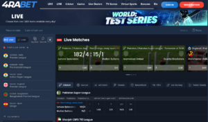 4rabet main overview of the betting platform at India