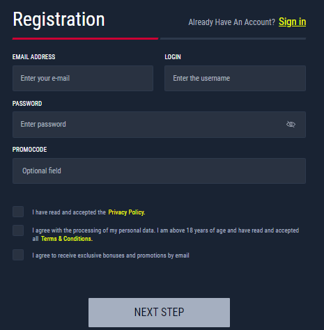 Rabona Registration