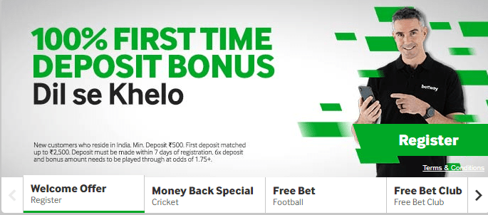 Betway App Bonus and promotions