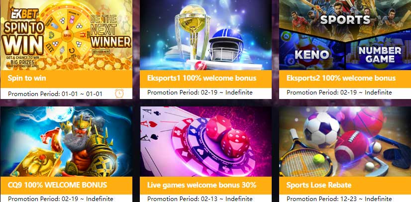 Ekbet Bonus and Promotions in India