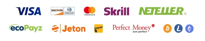 Payment methods available at 20bet india