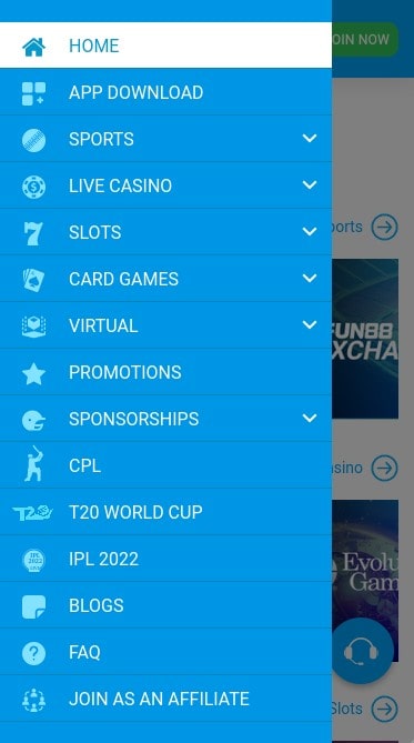 Fun88 mobile applicaiton for Android