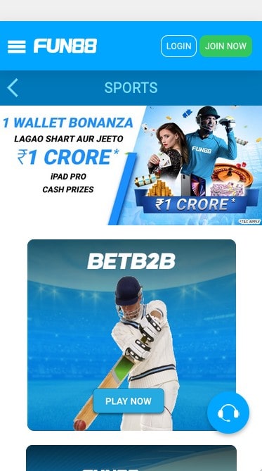 Fun88 sports betting options