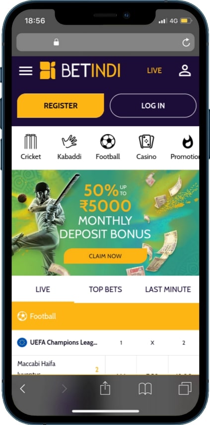 BetIndia Android apk mobile application