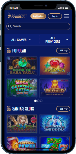 Sapphirebet casino slots and  games