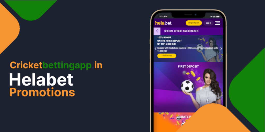Helabet promotions including welcome bonus for casino and sports