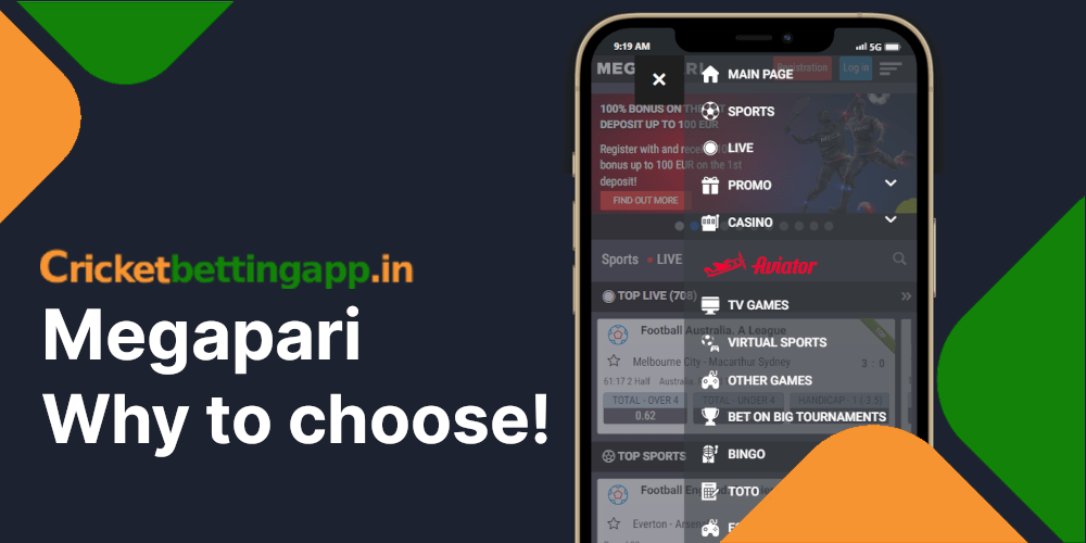 Features of Megapari app that makes it a great choice to download and install it on your mobile device