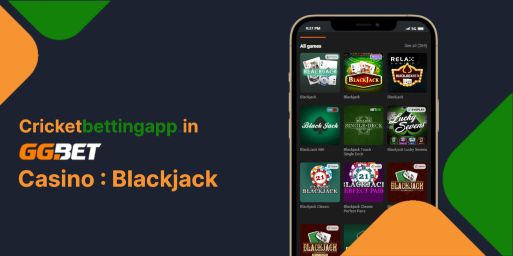 GGBet casino Blackjack games