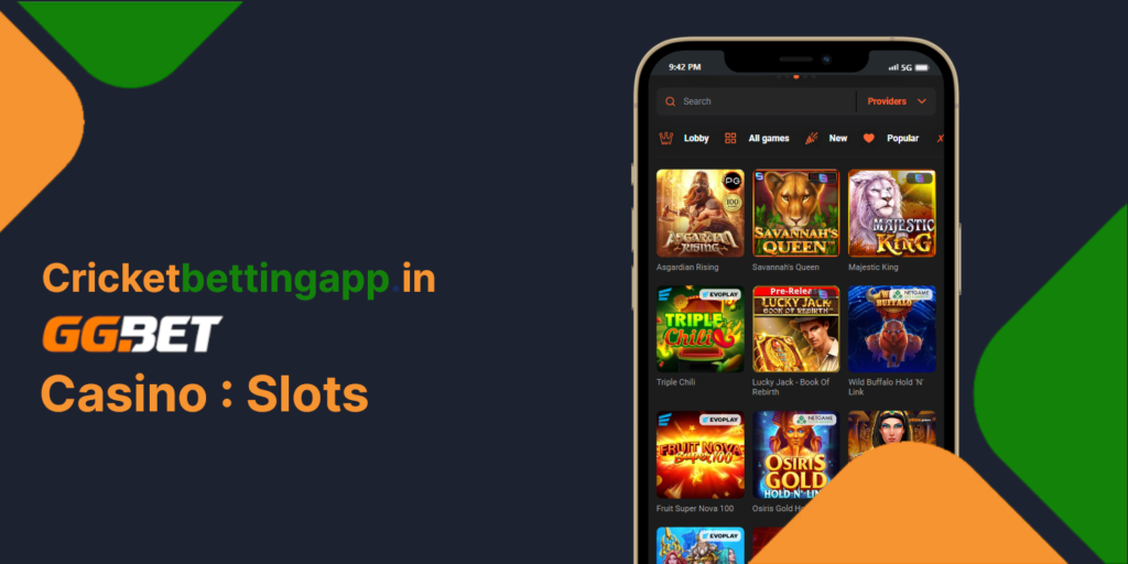 GGbet casino slot games