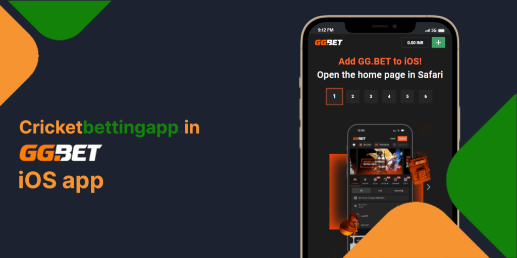 GGbet mobile application for iOS devices