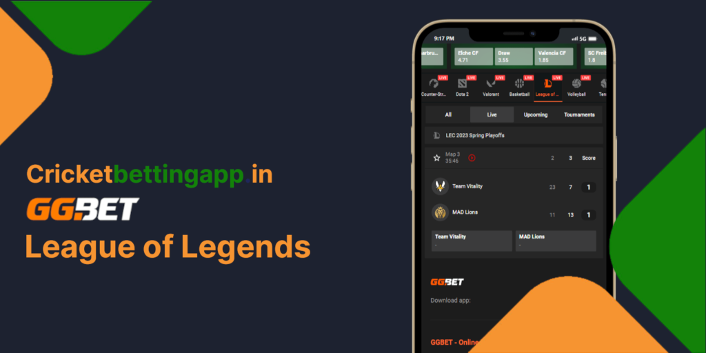 GGbet LOL betting with great tournaments and odds