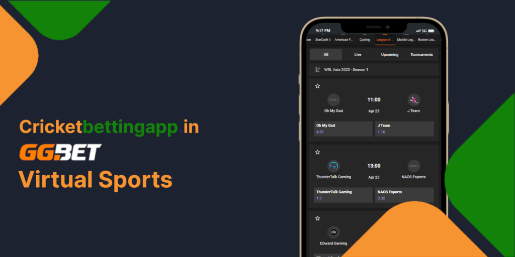 GGbet virtual sports betting