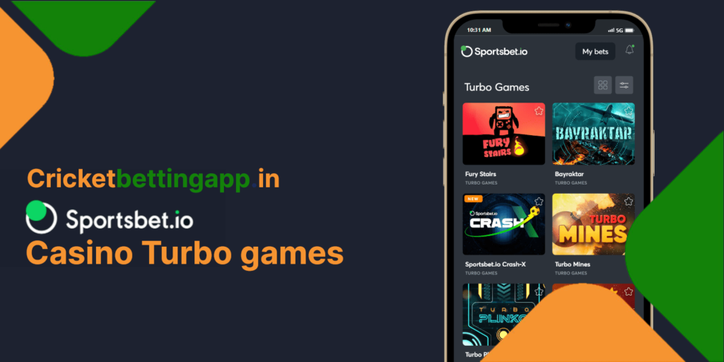 Turbo games examples that Sportsbet.io's customers can enjoy at the Live casino