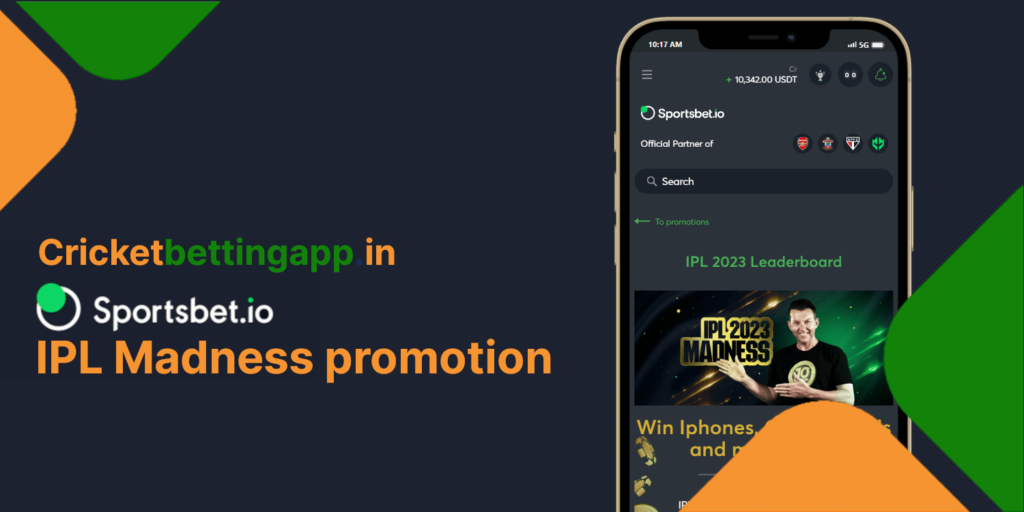 Sportsbet.io app IPL madness promotion